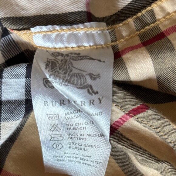 Burberry Beige and Black Checkered Shirt - Picture 5 of 5
